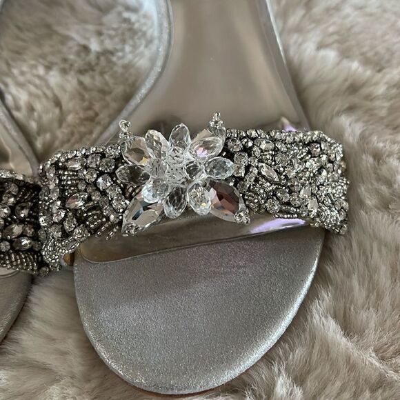 NWT Badgley Mischka Fiery Wedge Sandals - Picture 2 of 5